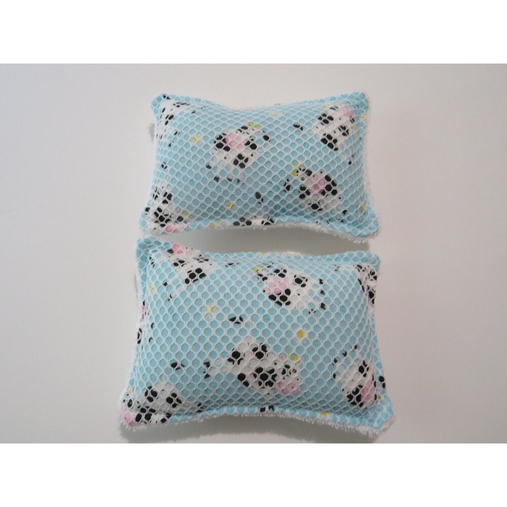 Reusable Sponge, Cow Dish Scrubby, Set of 2